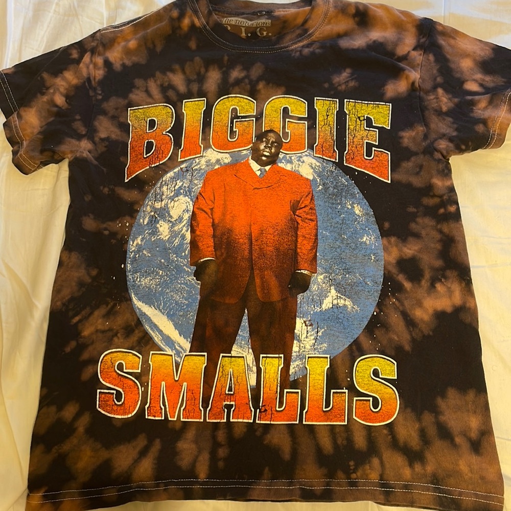 biggie smalls tie dye tee